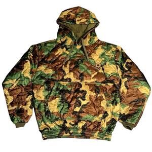 Zero Foxtrot Woobie Hoodie Woodland Camo Quilted‎ Pullover Mens Small